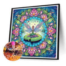 Load image into Gallery viewer, Diamond Painting - Partial Special Shaped - Lotus (30*30CM)
