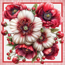 Load image into Gallery viewer, Diamond Painting - Full Square - Red and White Flowers (30*30CM)
