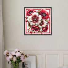 Load image into Gallery viewer, Diamond Painting - Full Square - Red and White Flowers (30*30CM)
