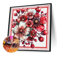 Load image into Gallery viewer, Diamond Painting - Full Square - Red and White Flowers (30*30CM)
