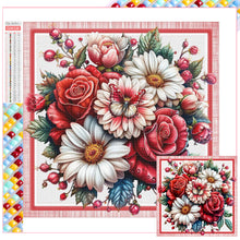 Load image into Gallery viewer, Diamond Painting - Full Square - Red and White Flowers (30*30CM)
