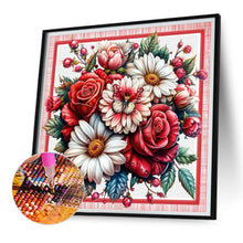 Load image into Gallery viewer, Diamond Painting - Full Square - Red and White Flowers (30*30CM)
