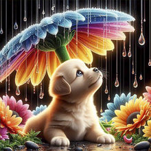 Load image into Gallery viewer, Diamond Painting - Full Round - Rainy season puppy (40*40CM)
