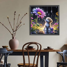 Load image into Gallery viewer, Diamond Painting - Full Round - Looking up at the sky puppy (40*40CM)
