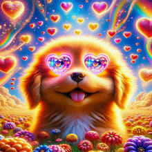 Load image into Gallery viewer, Diamond Painting - Full Round - Love hanging sunglasses puppy (40*40CM)
