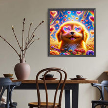 Load image into Gallery viewer, Diamond Painting - Full Round - Love hanging sunglasses puppy (40*40CM)
