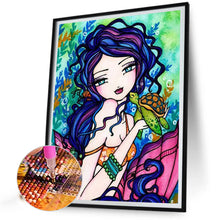 Load image into Gallery viewer, Diamond Painting - Full Round - Girl and turtle (40*50CM)
