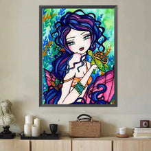 Load image into Gallery viewer, Diamond Painting - Full Round - Girl and turtle (40*50CM)
