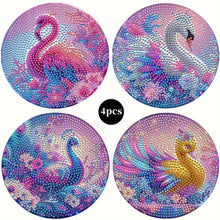 Load image into Gallery viewer, 4Pcs Wooden Animal DIY Diamond Painting Placemats with Holder for Home Decor

