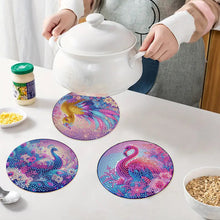 Load image into Gallery viewer, 4Pcs Wooden Animal DIY Diamond Painting Placemats with Holder for Home Decor
