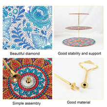 Load image into Gallery viewer, 3 Tier Acrylic Mandala Diamond Painting Cake Snack Stand for Afternoon Tea
