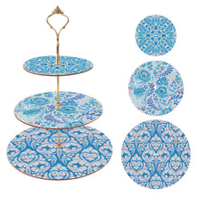 Load image into Gallery viewer, 3 Tier Acrylic Mandala Diamond Painting Cake Snack Stand for Afternoon Tea
