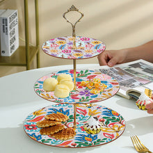 Load image into Gallery viewer, 3 Tier Acrylic Mandala Diamond Painting Cake Snack Stand for Afternoon Tea
