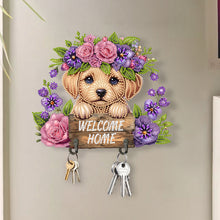 Load image into Gallery viewer, Wooden Special Shape Animal DIY Diamond Painting Art Hooks for Home Office Decor
