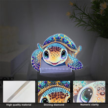 Load image into Gallery viewer, Animal Diamond Painting Night Light 5D DIY Diamond Painting Lamp (Turtle)
