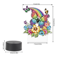 Load image into Gallery viewer, Animal Diamond Painting Night Light DIY Diamond Painting Lamp(Rainbow Butterfly)
