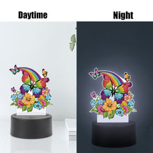 Load image into Gallery viewer, Animal Diamond Painting Night Light DIY Diamond Painting Lamp(Rainbow Butterfly)
