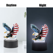 Load image into Gallery viewer, Animal Diamond Painting Night Light 5D DIY Diamond Painting Lamp (US Flag Eagle)
