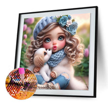 Load image into Gallery viewer, Diamond Painting - Full Round - Girl and Puppy (30*30CM)
