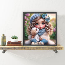 Load image into Gallery viewer, Diamond Painting - Full Round - Girl and Puppy (30*30CM)
