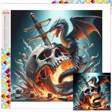 Load image into Gallery viewer, Diamond Painting - Full Square - Dragon (30*30CM)
