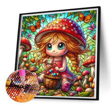 Load image into Gallery viewer, Diamond Painting - Full Square - Girl Picking Mushrooms (30*30CM)
