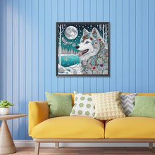 Load image into Gallery viewer, Diamond Painting - Partial Special Shaped - Snow Wolf (30*30CM)
