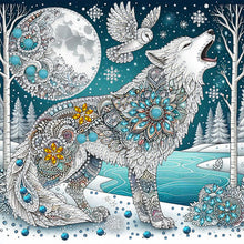 Load image into Gallery viewer, Diamond Painting - Partial Special Shaped - Snow Wolf (30*30CM)
