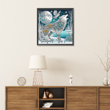 Load image into Gallery viewer, Diamond Painting - Partial Special Shaped - Snow Wolf (30*30CM)
