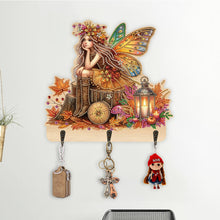 Load image into Gallery viewer, Wooden Cats Dogs 3 Hooks Diamond Painting Hook Rail Aniaml for Home Office Decor
