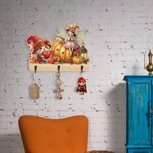 Load image into Gallery viewer, Wooden Cats Dogs 3 Hooks Diamond Painting Hook Rail Aniaml for Home Office Decor
