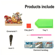 Load image into Gallery viewer, Wooden Cats Dogs 3 Hooks Diamond Painting Hook Rail Aniaml for Home Office Decor
