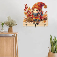 Load image into Gallery viewer, Wooden Cats Dogs 3 Hooks Diamond Painting Hook Rail Aniaml for Home Office Decor
