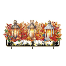 Load image into Gallery viewer, Wooden Cats Dogs 3 Hooks Diamond Painting Hook Rail Aniaml for Home Office Decor
