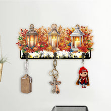 Load image into Gallery viewer, Wooden Cats Dogs 3 Hooks Diamond Painting Hook Rail Aniaml for Home Office Decor
