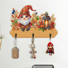 Load image into Gallery viewer, Wooden Cats Dogs 3 Hooks Diamond Painting Hook Rail Aniaml for Home Office Decor
