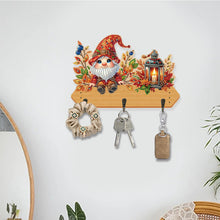 Load image into Gallery viewer, Wooden Cats Dogs 3 Hooks Diamond Painting Hook Rail Aniaml for Home Office Decor
