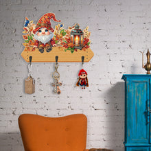 Load image into Gallery viewer, Wooden Cats Dogs 3 Hooks Diamond Painting Hook Rail Aniaml for Home Office Decor
