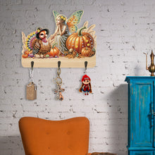 Load image into Gallery viewer, Wooden Cats Dogs 3 Hooks Diamond Painting Hook Rail Aniaml for Home Office Decor
