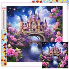 Load image into Gallery viewer, Diamond Painting - Full Square - Purple Castle (40*40CM)
