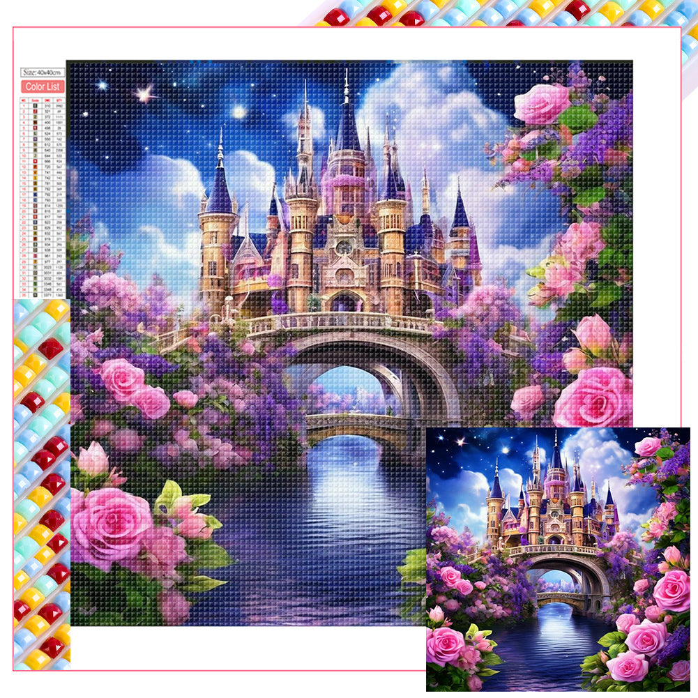 Diamond Painting - Full Square - Purple Castle (40*40CM)