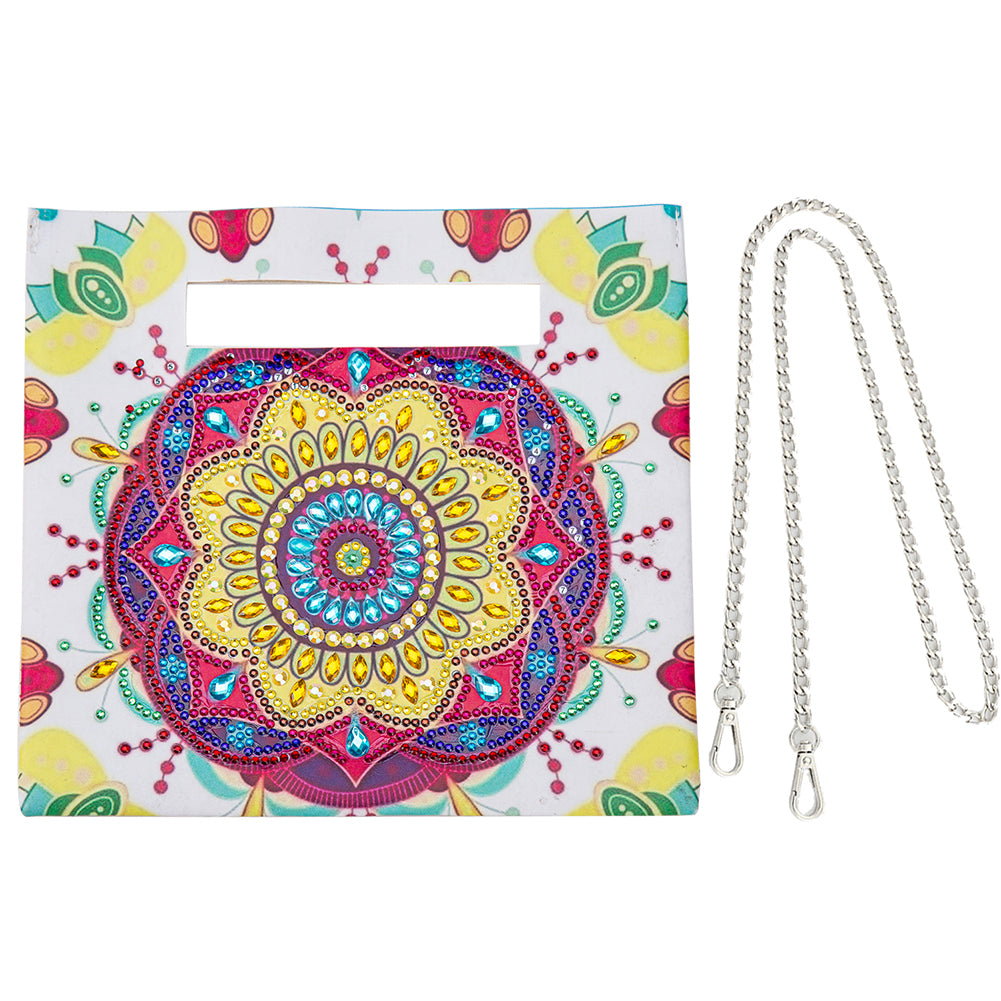 Double Sided Special Shaped Colorful Pattern DIY Diamond Painting Shoulder Purse