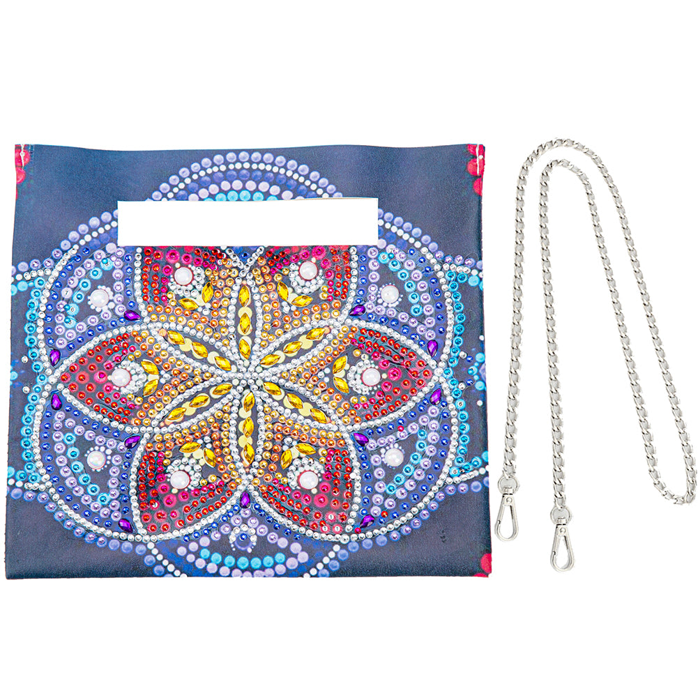 Double Sided Special Shaped Colorful Pattern DIY Diamond Painting Shoulder Purse