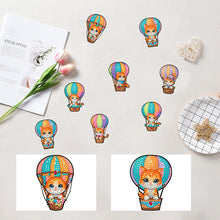 Load image into Gallery viewer, 6Pcs Acrylic Special Shape Cat Diamond Art Magnets Decals for Fridge Whiteboards
