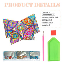 Load image into Gallery viewer, Wooden Mandala Book Display Stand Hands-Free Diamond Art Open Bookstand Portable
