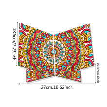 Load image into Gallery viewer, Wooden Mandala Book Display Stand Hands-Free Diamond Art Open Bookstand Portable
