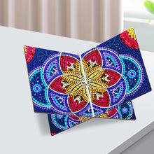 Load image into Gallery viewer, Wooden Mandala Book Display Stand Hands-Free Diamond Art Open Bookstand Portable
