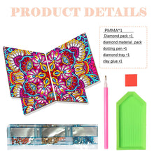 Load image into Gallery viewer, Wooden Mandala Book Display Stand Hands-Free Diamond Art Open Bookstand Portable
