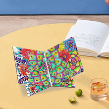 Load image into Gallery viewer, Wooden Mandala Book Display Stand Hands-Free Diamond Art Open Bookstand Portable
