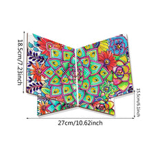 Load image into Gallery viewer, Wooden Mandala Book Display Stand Hands-Free Diamond Art Open Bookstand Portable
